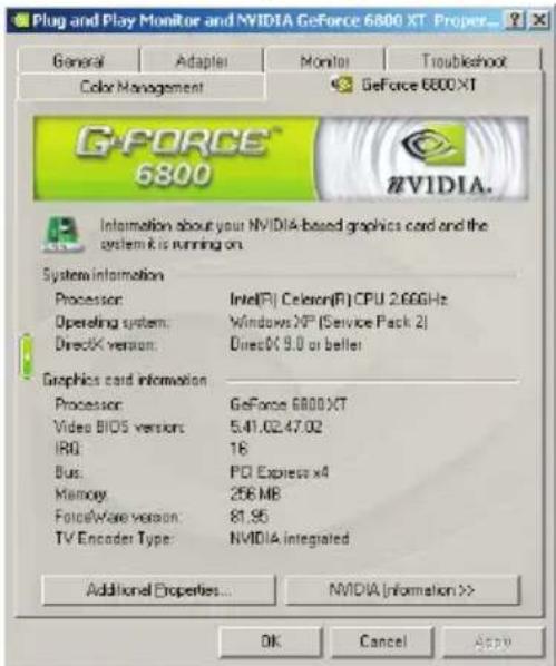 ECS N8400GS256DZL - Informação sobre o cartão VGA - 1