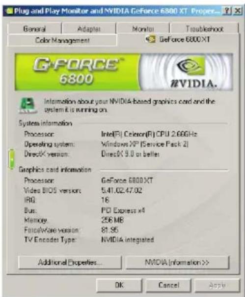 ECS N8400GS256DZL - Información sobre la Tarjeta VGA - 1