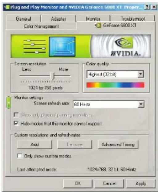 ECS N8400GS256DZL - Resoluciones de Pantalla e Ínünces de Renovar - 1