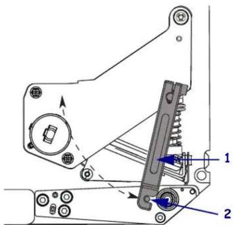 ZEBRA 110PAX4 - Pour nettoyer la tete d'impression et le contre-rouleau, procedez comme suit : - 3