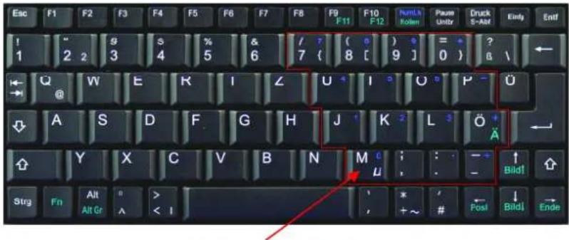 KeySonic ACK3400 BT - Touches avec double fonction - 1