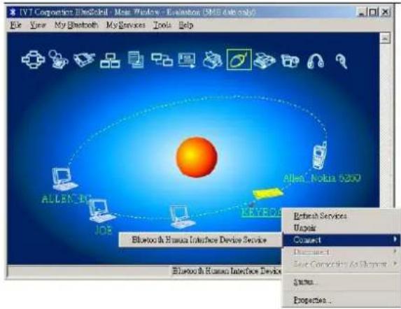 KeySonic ACK3400 BT - Keyboard installation under Bluetooth driver software BlueSoleil - 9