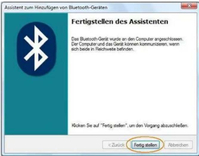 KeySonic ACK3400 BT - Installation of the included Bluetooth adapter under Windows XP / Vista - 6