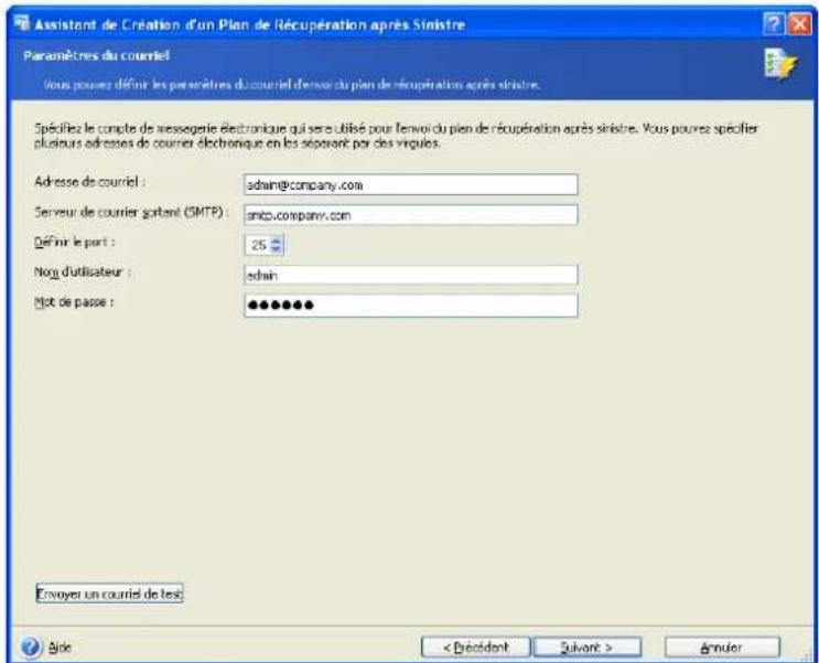 ACRONIS Recovery for MS SQL Server - Réception de la planification du plan de récupération en cas de sinistre - 2