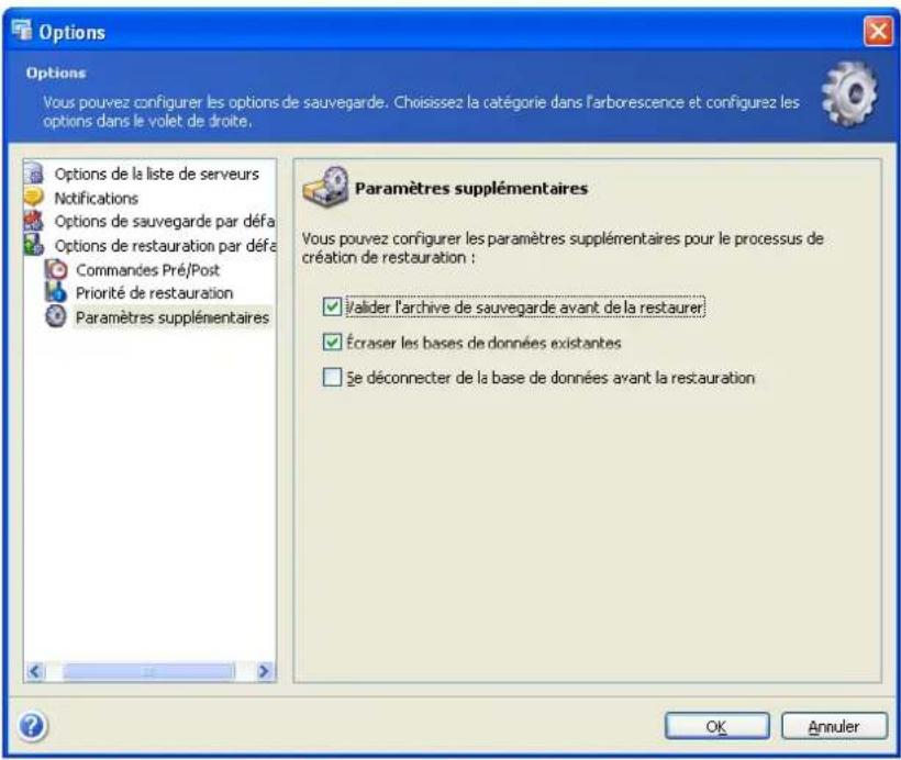 ACRONIS Recovery for MS SQL Server - Déconnexion avant restauration - 1