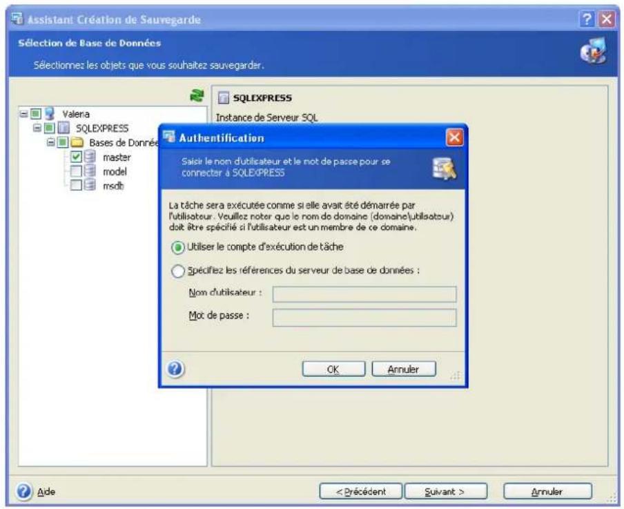 ACRONIS Recovery for MS SQL Server - Définition des références - 1