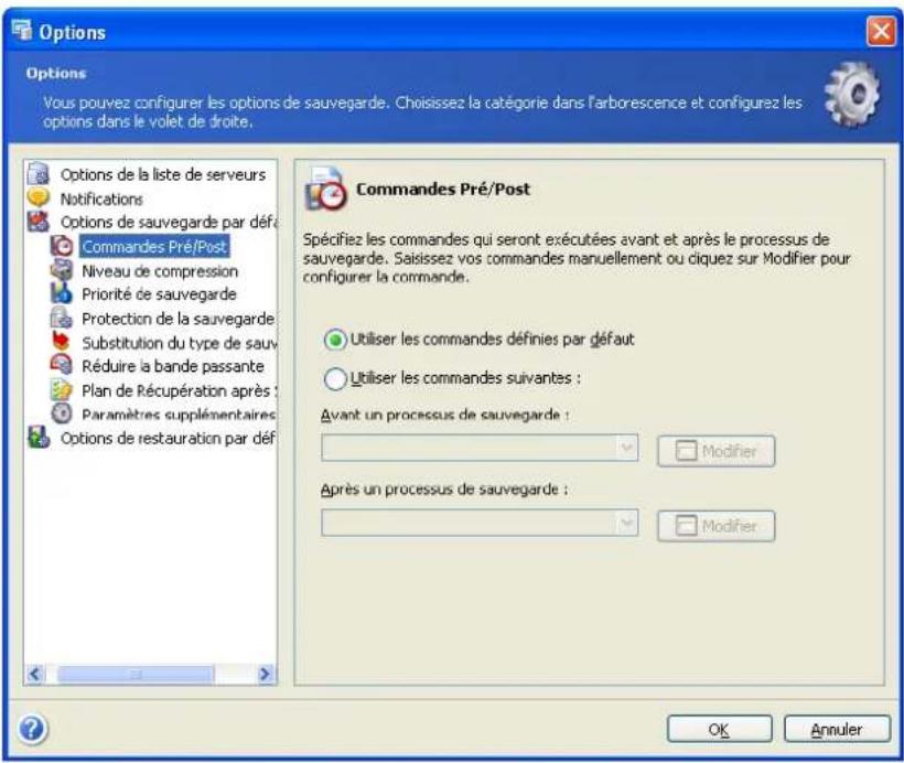 ACRONIS Recovery for MS SQL Server - Commandes avant/après - 1