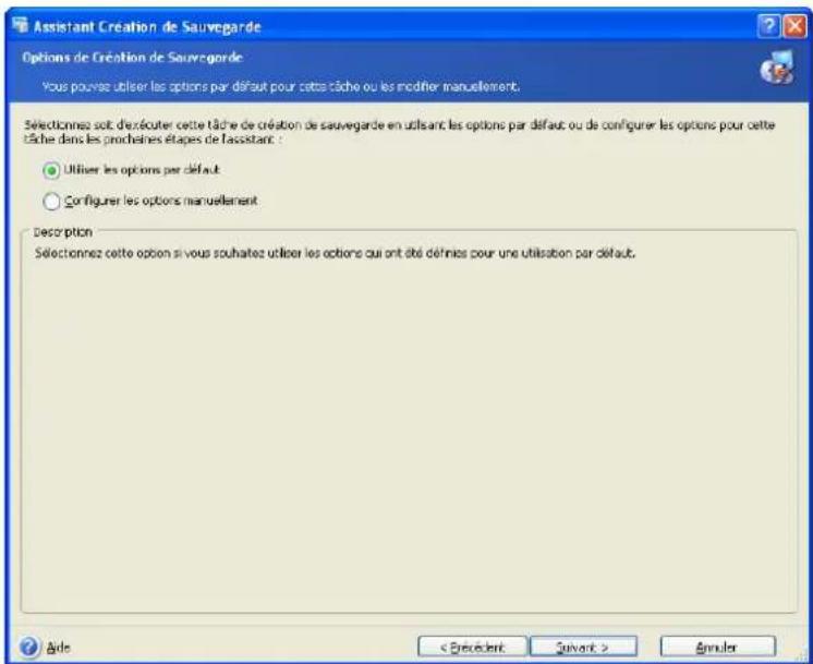 ACRONIS Recovery for MS SQL Server - Options de sauvegarde - 1