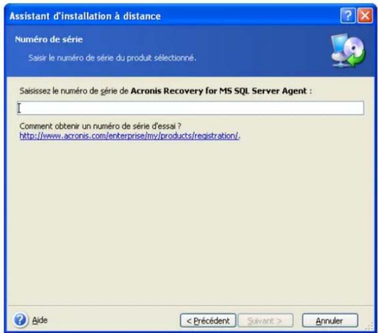 ACRONIS Recovery for MS SQL Server - Installation à distance de l'Agent d'Acronis Recovery for MS SQL Server - 3