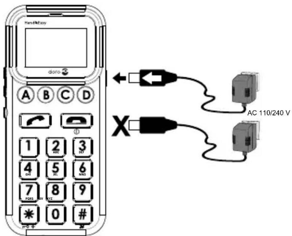 DORO 326i gsm - Mise en charge - 1