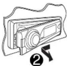 JVC KDPDR50 - Retrait du panneau de commande - 2