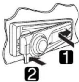 JVC KDPDR50 - Attaching the control panel - 1
