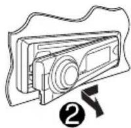 JVC KDPDR50 - Detaching the control panel - 2