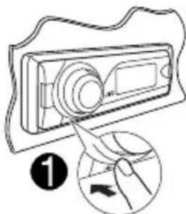 JVC KDPDR50 - Desmontaje del panel de control - 1