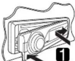 JVC KDPDR50 - Fijación del panel de control - 1