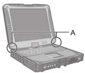 PANASONIC Toughbook 19 - Attacher le stylet à l'ordinateur - 1