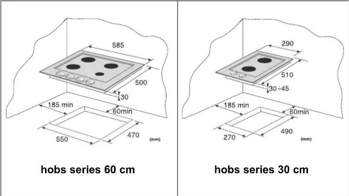 CDA HCE550WH - Instructions for building in the units - 2
