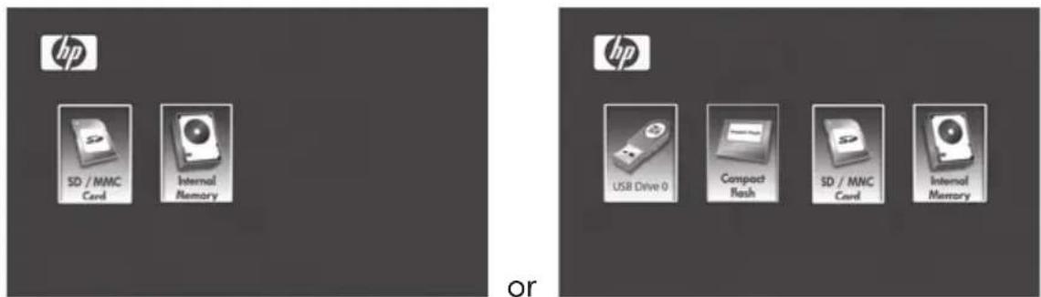 HP df1000 - Selecting a Memory Source - 1