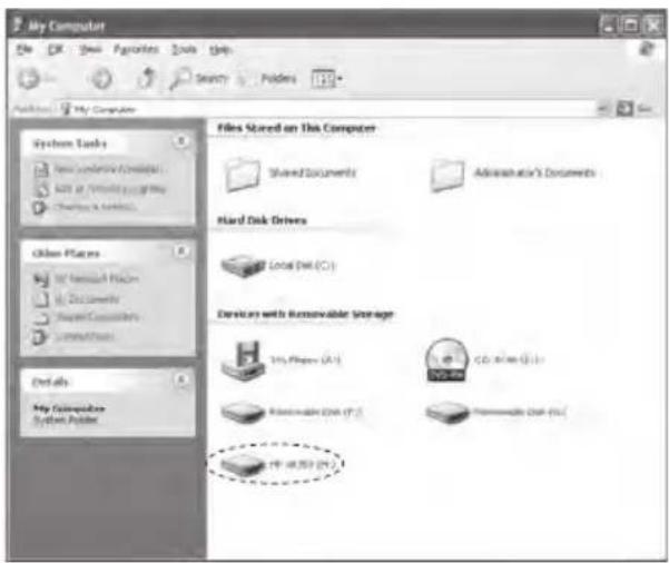 HP df1000 - Copying pictures onto frame internal memory - 1