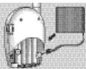 PHILIPS SCX465 - Akun vaihtaminen (vanhempien yksikkö) - 3