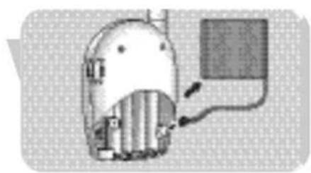 PHILIPS SCX465 - Ebeveyn üntesi pil paketini degişirme - 2