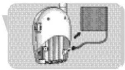 PHILIPS SCX465 - Substituir a bateria da unidade dos pais - 2