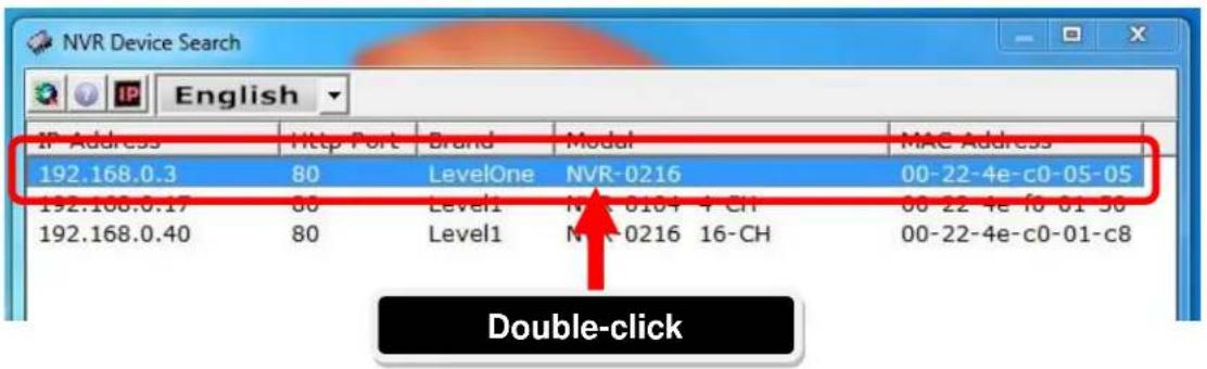 LEVELONE NVR0208 - Использование служебной программы LevelOne Device Search - 4