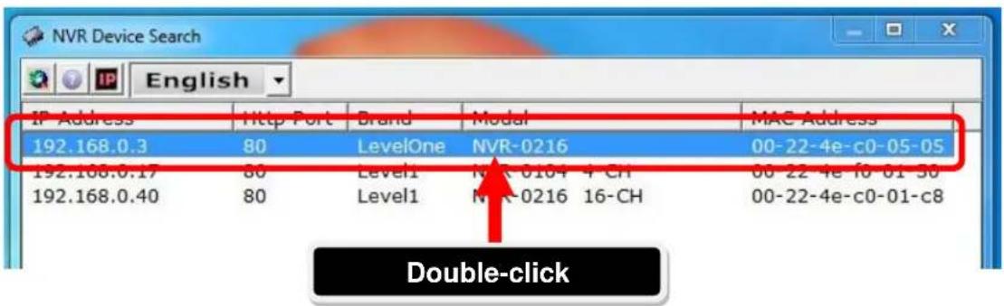LEVELONE NVR0208 - LevelOne Device Search (LevelOne-Gerätesuche)-Programm nutzen - 4
