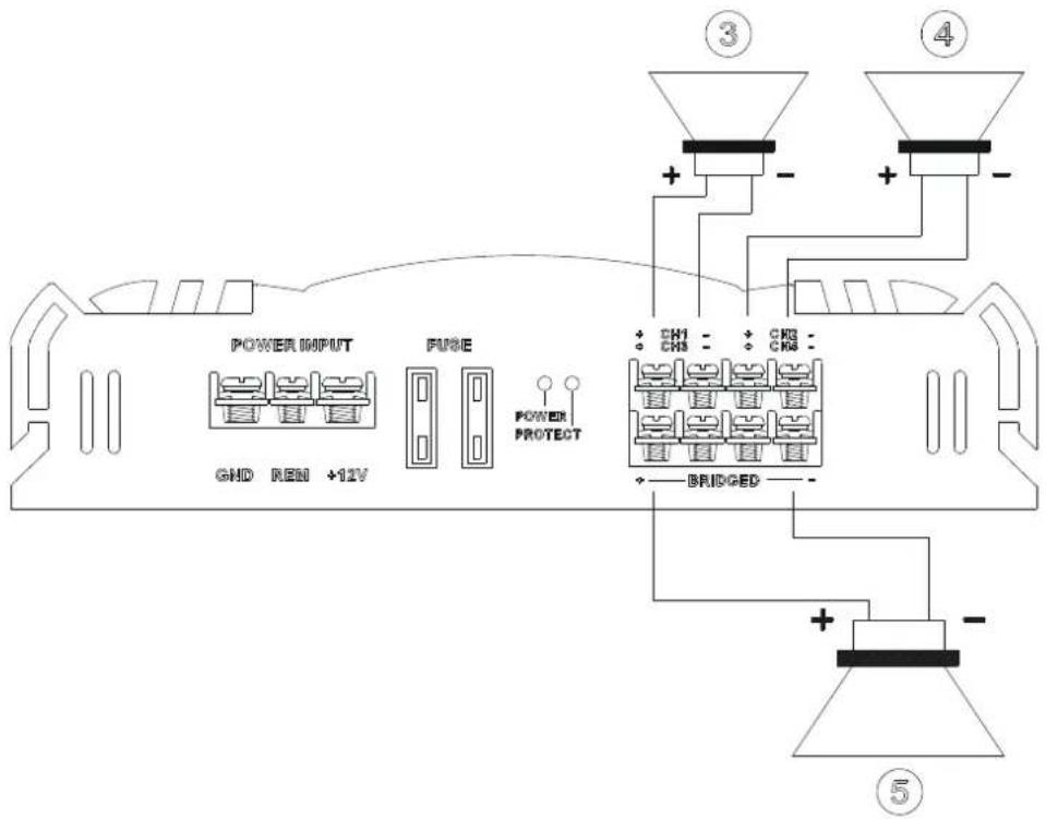 MAC AUDIO MPX 2000 - HÖGTALARANSLUTNINGAR - 1