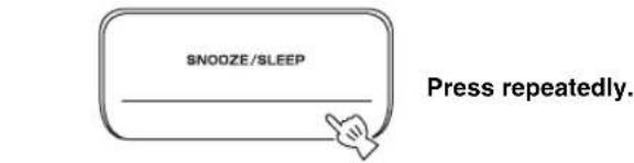 YAMAHA TSX120 - Select the sleep time. - 1