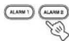YAMAHA TSX120 - Press ALARM1/ALARM2. - 1