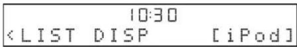 YAMAHA TSX120 - Selecteer LIST DISP in het FUNCTION-menu. - 2