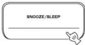 YAMAHA TSX120 - Press and hold SNOOZE/SLEEP for 2 seconds. - 1