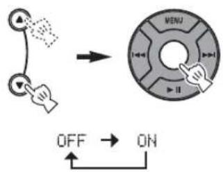 YAMAHA TSX120 - Select and set the desired setting. - 1