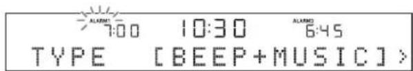 YAMAHA TSX120 - Selegione y ajuste TYPE BEEP SOURCE VOLUME. - 2