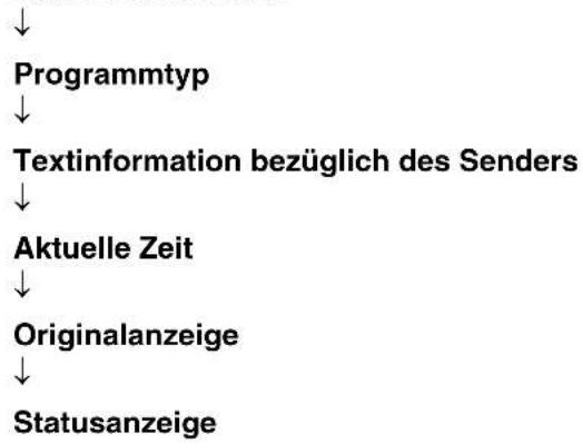 YAMAHA TSX120 - Umschalten des Informationsdisplays des Radiodatensystems - 2