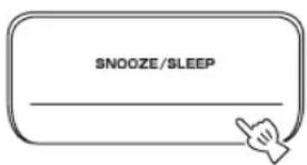 YAMAHA TSX120 - Appuyez sur la touche SNOOZE/SLEEP en la maintainant enforcée pendant 2 secondes. - 1