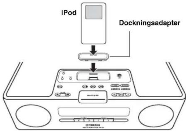 YAMAHA TSX120 - Satt din iPod i iPod-dockan. - 1