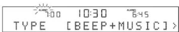 YAMAHA TSX120 - Wahlen und stellen Sie TYPE BEEP SOURCE VOLUME ein. - 2