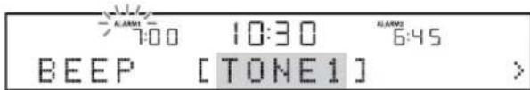 YAMAHA TSX120 - Select and set TYPE BEEP SOURCE VOLUME. - 2