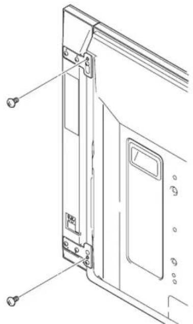 PIONEER PDPS58 - Richten Sie die Position des Laufsprechers aus undziehen Sie dann die obere und die untere Schraube fest. - 1