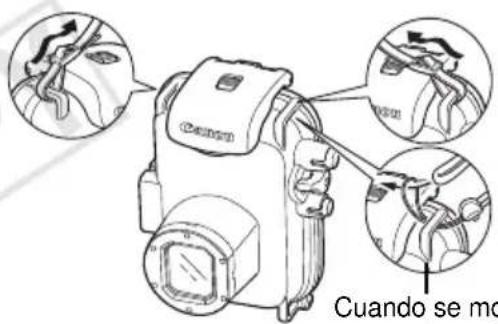 CANON PowerShot SD990 IS - Preparación de la funda impermeable - 1