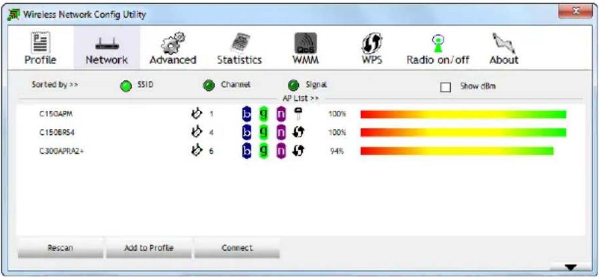 CONCEPTRONIC C300RU V3 - Die Conceptronic Wireless Network Config Utility - 1