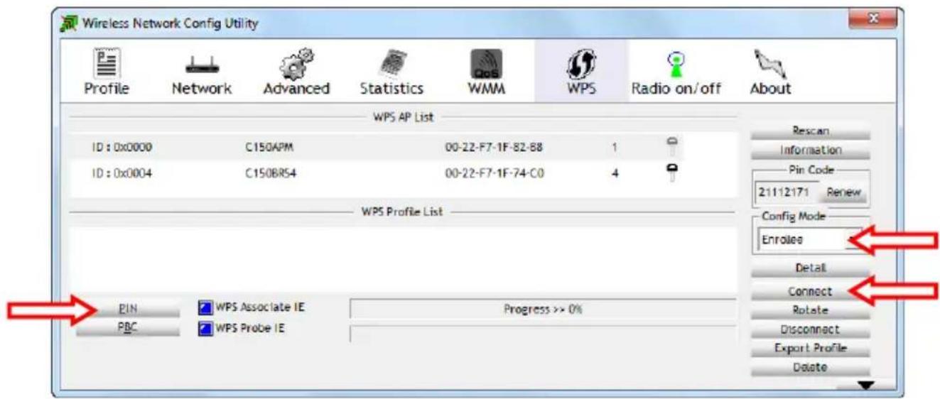 CONCEPTRONIC C300RU V3 - Conexión automática realizando la función WPS con número PIN - 1