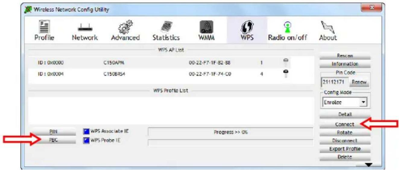 CONCEPTRONIC C300RU V3 - Automatisch verbinden met behulp van de (virtuele) WPS-knop. - 1
