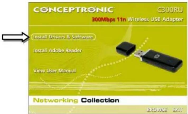 CONCEPTRONIC C300RU V3 - Installation von Treiber und Software - 1