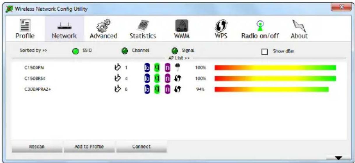 CONCEPTRONIC C300RU V3 - The Conceptronic Wireless Network Config Utility - 1