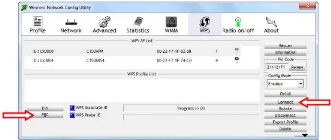 CONCEPTRONIC C300RU V3 - Ligar automaticamente using o Botao WPS (Real ou Virtual) - 1
