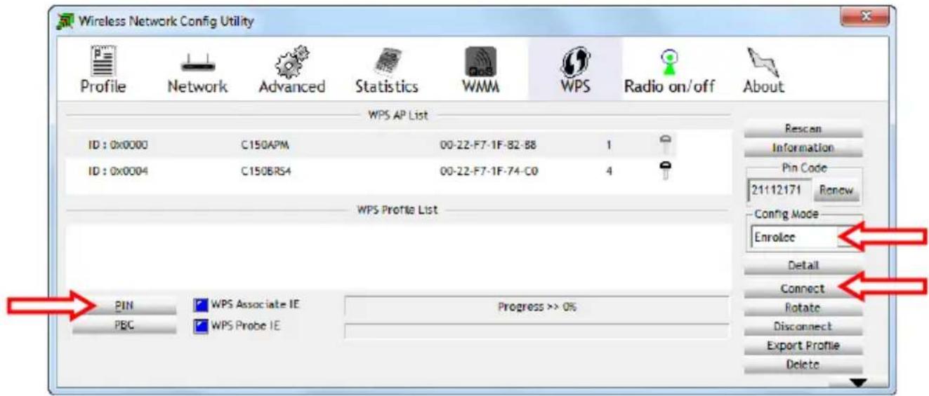 CONCEPTRONIC C300RU V3 - Connessione automaticautilizzando la funzione WPS con codice PIN - 1