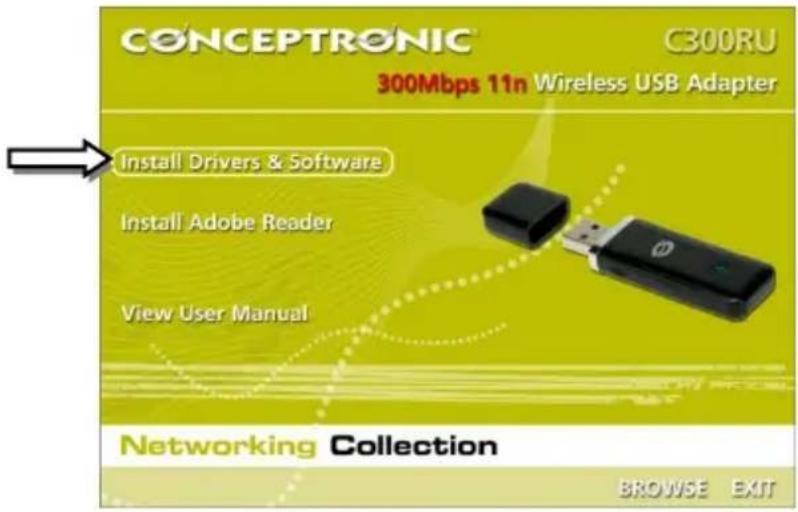 CONCEPTRONIC C300RU V3 - Driver &amp; software installation - 1